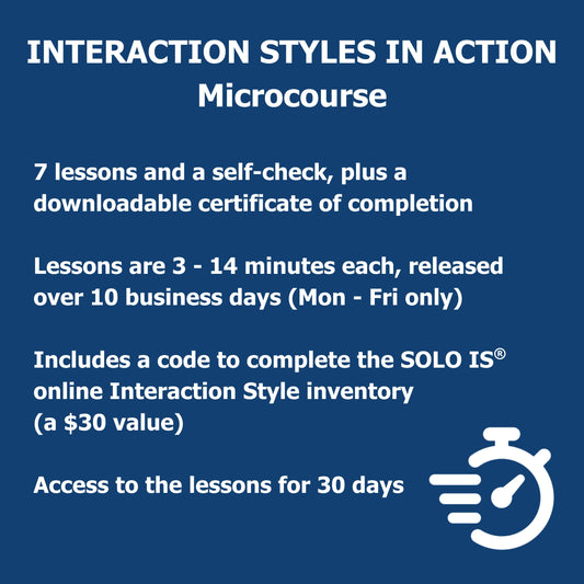 Interaction Styles in Action: A Beginner's Microcourse in Influence