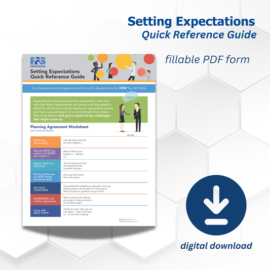 Setting Expectations Downloadable Planning Form